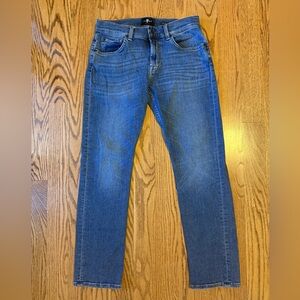 7 For All Mankind Straight Men's Jeans Size 31 Medium Blue Wash Premium Denim
